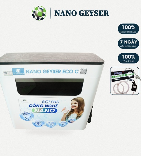 Máy lọc nước Nano Geyser Eco C 9 cấp lọc công nghệ RO uống nước trực tiếp